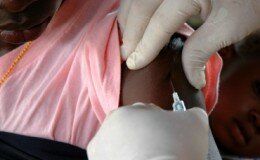 Person receives immunization